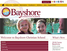 Tablet Screenshot of bayshorechristianschool.org